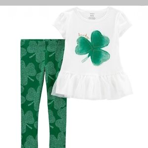 Nwt Carters St Patricks Day Toddler Girl Outfit Set